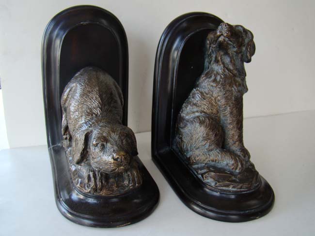 A charming pair of puppy dog bookends circa 1940 — image 3